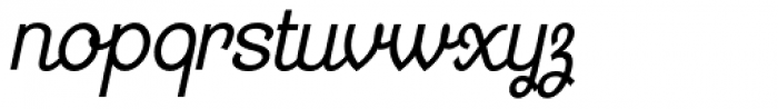 Georgie DemiBold Condensed Oblique Font LOWERCASE