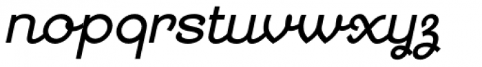 Georgie DemiBold Oblique Font LOWERCASE