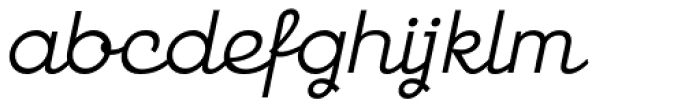 Georgie Light Oblique Font LOWERCASE