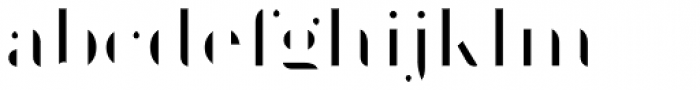Geotica Four Fill Font LOWERCASE
