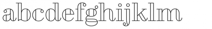 Geotica Three Open Font LOWERCASE