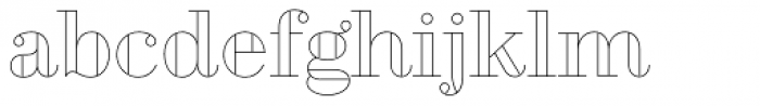 Geotica Two Open Font LOWERCASE