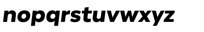 Geova Extra Bold Oblique Font LOWERCASE