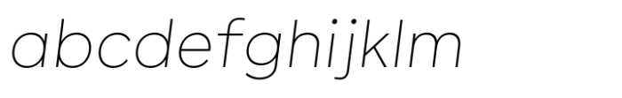 Geova Thin Oblique FONT
