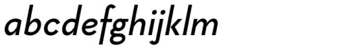 Geraldton Medium Italic Font LOWERCASE