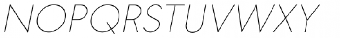 Geraldton Thin Italic Font UPPERCASE