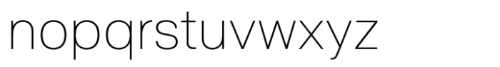 Geralnick Thin Font LOWERCASE