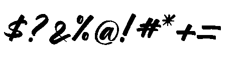 Geralty Retturn Regular Font OTHER CHARS