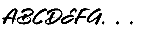 Geralty Retturn Regular Font UPPERCASE