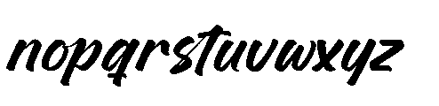 Geralty Retturn Regular Font LOWERCASE