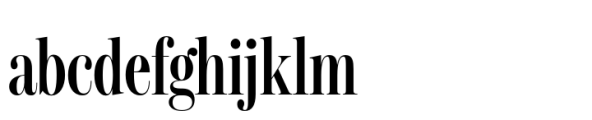 Gerard Display Compressed DemiBold Font LOWERCASE
