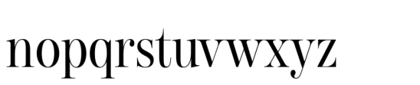 Gerard Display Condensed Regular Font LOWERCASE