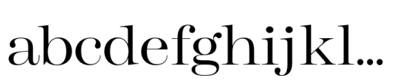 Gerard Display ExtraExpanded Medium Font LOWERCASE