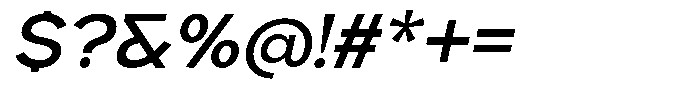 Gerathi Italic Font OTHER CHARS