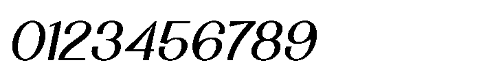 Gerbnio Didrak Oblique Font OTHER CHARS
