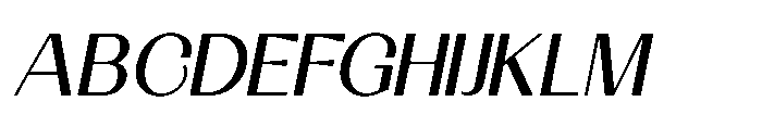 Gerbnio Didrak Oblique Font UPPERCASE