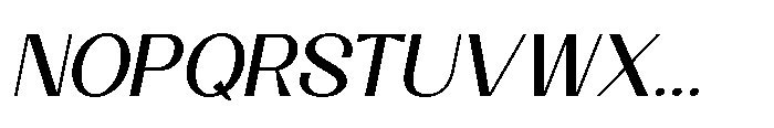 Gerbnio Didrak Oblique Font UPPERCASE