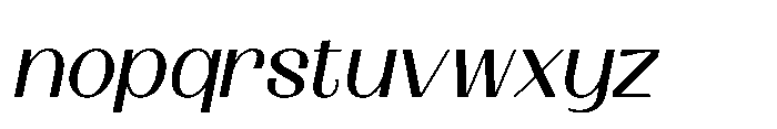 Gerbnio Didrak Oblique Font LOWERCASE