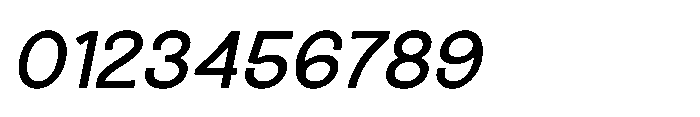 Gerbnio Oblique Font OTHER CHARS
