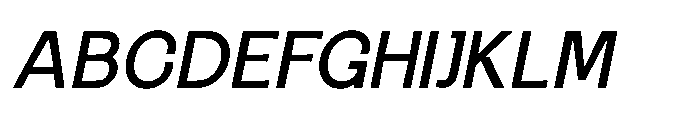 Gerbnio Oblique Font UPPERCASE