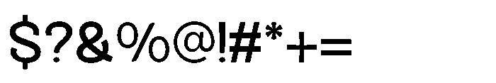 Gerbnio Regular Font OTHER CHARS