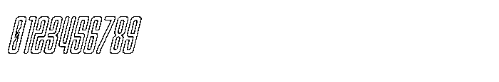 Gerebong Rough Gerebong Outline Italic Font OTHER CHARS