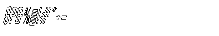 Gerebong Rough Gerebong Outline Italic Font OTHER CHARS