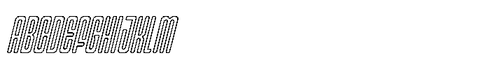 Gerebong Rough Gerebong Outline Italic Font UPPERCASE