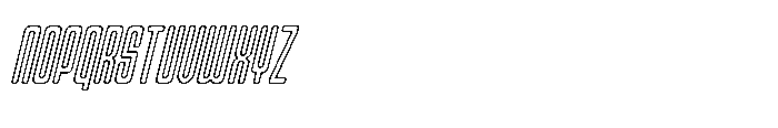 Gerebong Rough Gerebong Outline Italic Font UPPERCASE