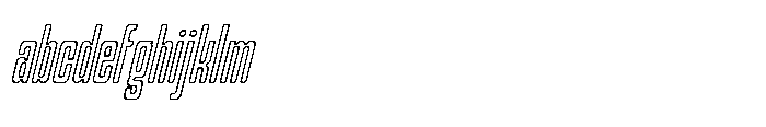 Gerebong Rough Gerebong Outline Italic FONT