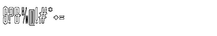 Gerebong Rough Gerebong Outline Regular Font OTHER CHARS