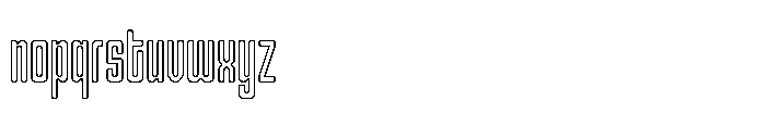 Gerebong Rough Gerebong Outline Regular Font LOWERCASE