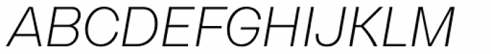 Gerlach Sans Light Italic Font UPPERCASE