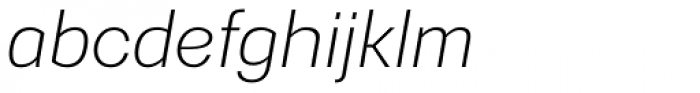 Gerlach Sans Light Italic Font LOWERCASE