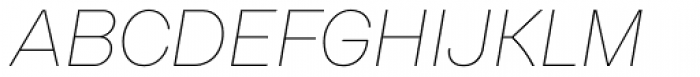 Gerlach Sans Thin Italic Font UPPERCASE