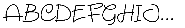 Gerllian Font UPPERCASE