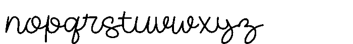 Gerllian Font LOWERCASE