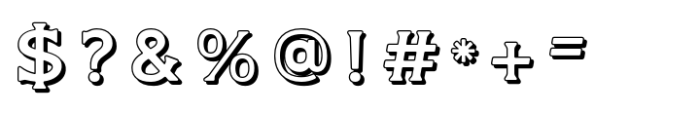Germaine Outline-Shadow-Regular Font OTHER CHARS