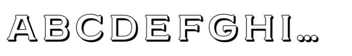 Germaine Outline-Shadow-Regular Font UPPERCASE