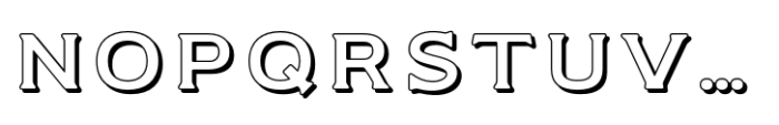 Germaine Outline-Shadow-Regular Font UPPERCASE