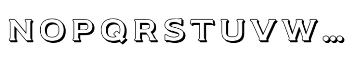 Germaine Outline-Shadow-Regular Font LOWERCASE