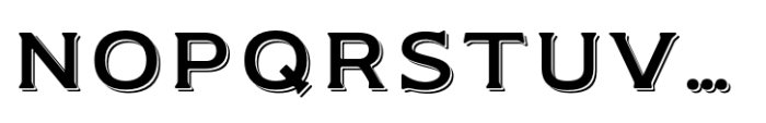 Germaine Shadow-Regular Font UPPERCASE