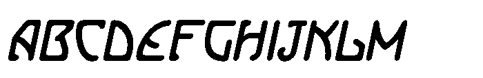 German Nouveau JNL German Nouveau Oblique JNL Regular Font UPPERCASE
