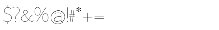 Germania Ultra Light Font OTHER CHARS
