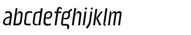 Gernsheim Regular Italic Font LOWERCASE