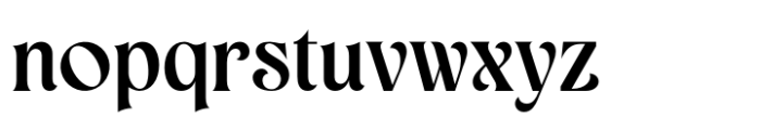 Gerova Regular Font LOWERCASE