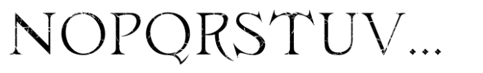 Gersio Scratched Light Font UPPERCASE