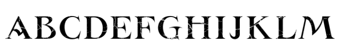 Gersio Scratched Regular Font LOWERCASE