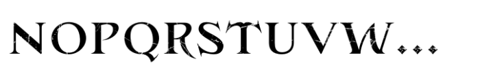 Gersio Scratched Regular Font LOWERCASE