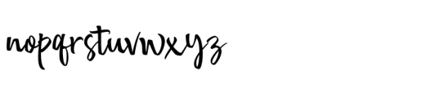 Gersival Script Font LOWERCASE